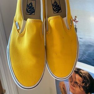 yellow slip on vans